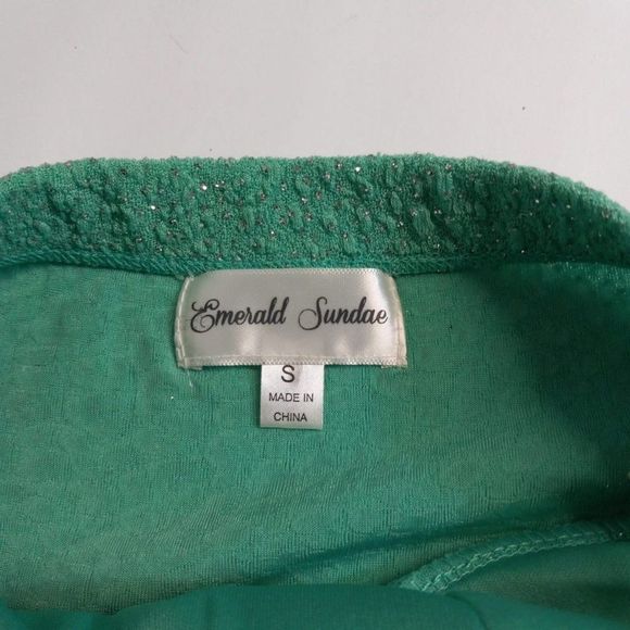 Emerald Sundae Club Mint Green Strapless Cocktail Mini Dress Size Small Juniors - Picture 7 of 8